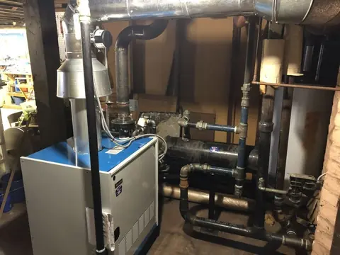 Steam boiler replacement by Smillie